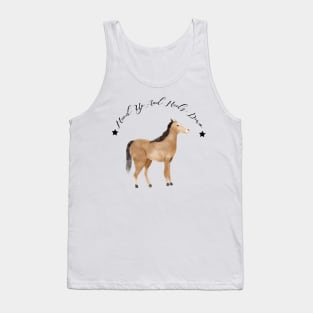 Head Up And Heels Down Gifts Horse Lovers Racing Tank Top